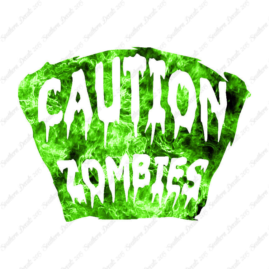 Caution Zombies Tombstone
