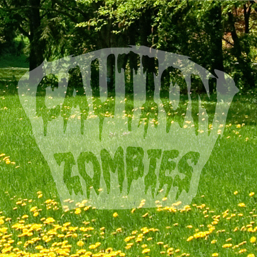 Caution Zombies Tombstone