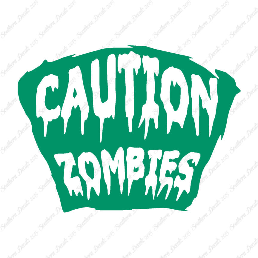 Caution Zombies Tombstone
