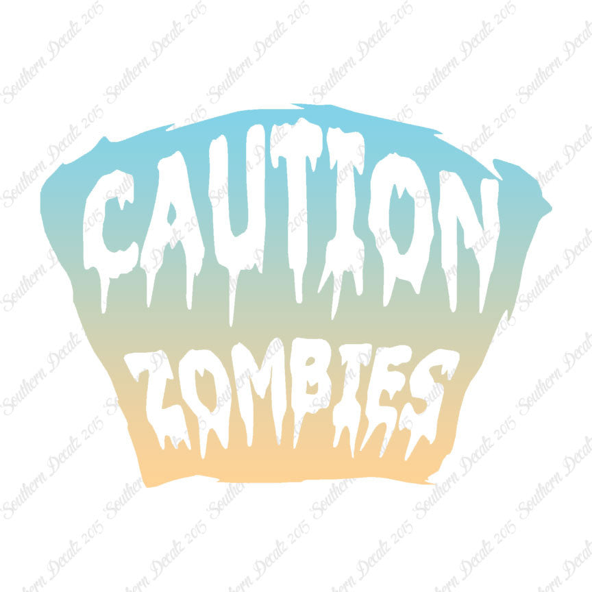 Caution Zombies Tombstone
