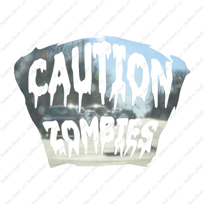Caution Zombies Tombstone