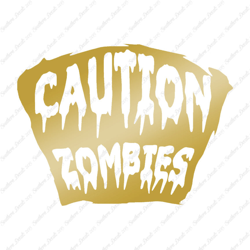 Caution Zombies Tombstone