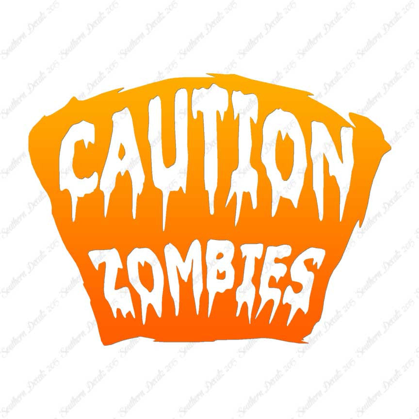 Caution Zombies Tombstone