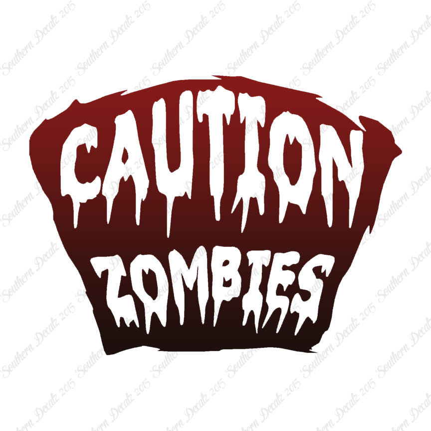 Caution Zombies Tombstone