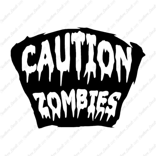 Caution Zombies Tombstone