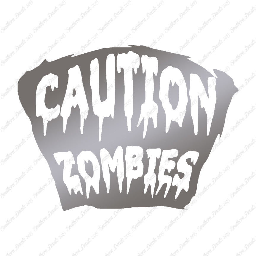 Caution Zombies Tombstone