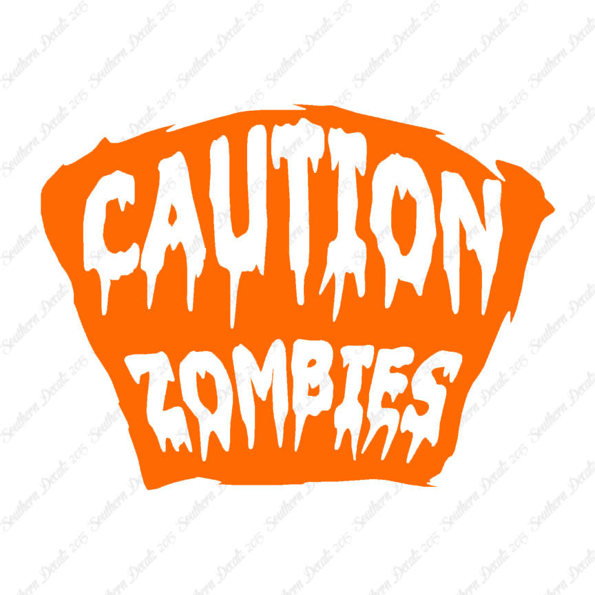 Caution Zombies Tombstone