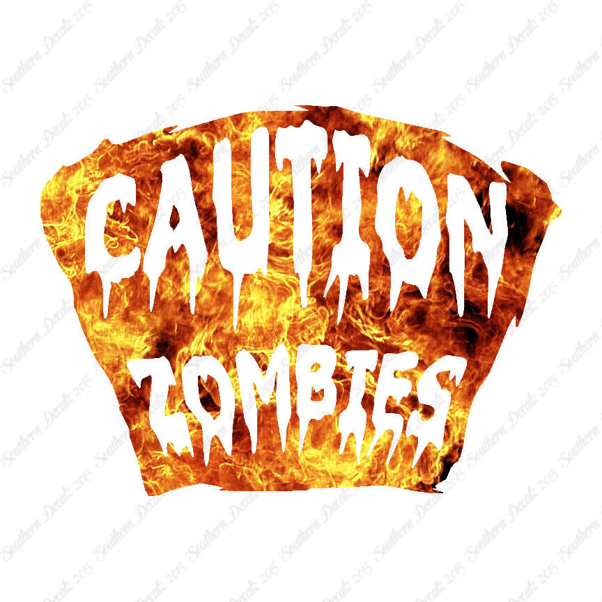Caution Zombies Tombstone