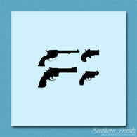 Set Of 4 Pistol Handguns Gun