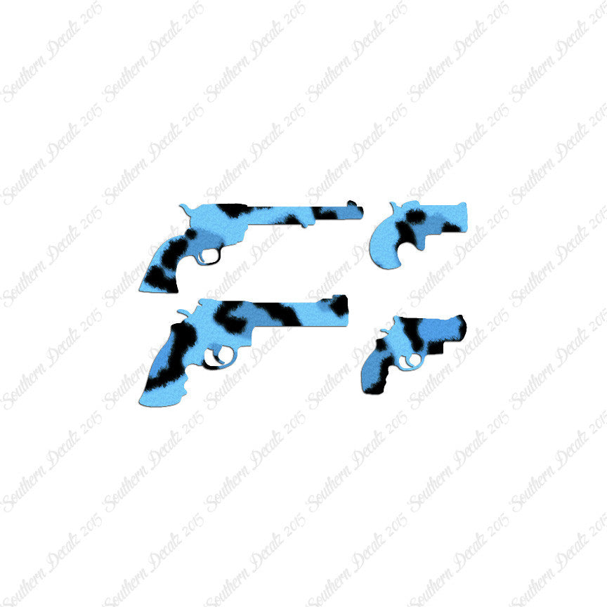 Set Of 4 Pistol Handguns Gun