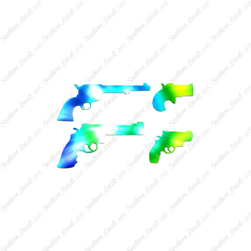 Set Of 4 Pistol Handguns Gun