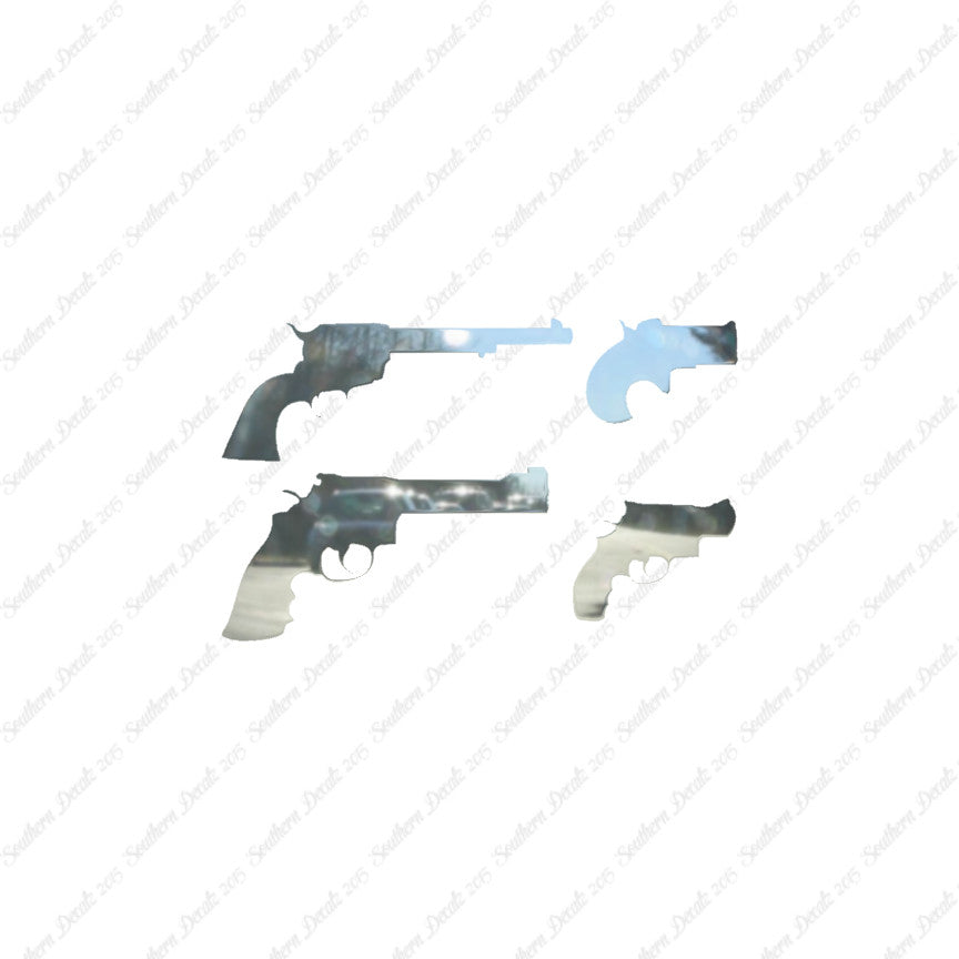 Set Of 4 Pistol Handguns Gun