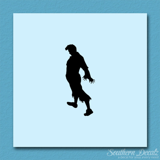 Zombie Silhouette Man Walker