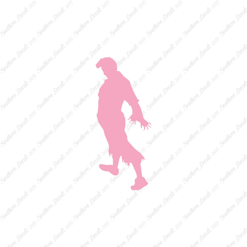 Zombie Silhouette Man Walker