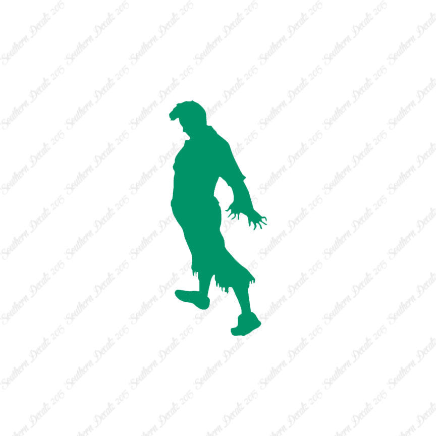 Zombie Silhouette Man Walker