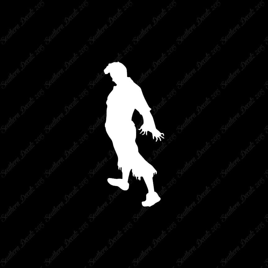 Zombie Silhouette Man Walker