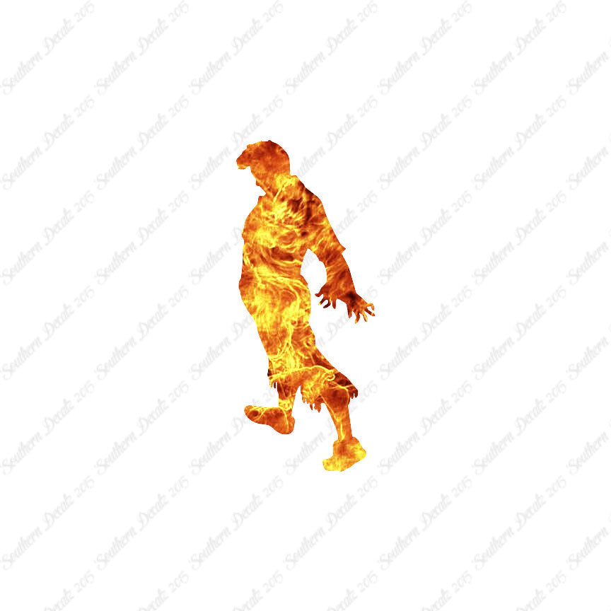 Zombie Silhouette Man Walker