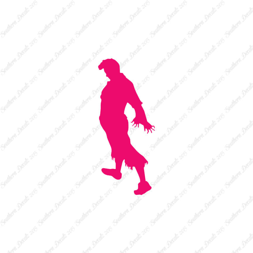Zombie Silhouette Man Walker