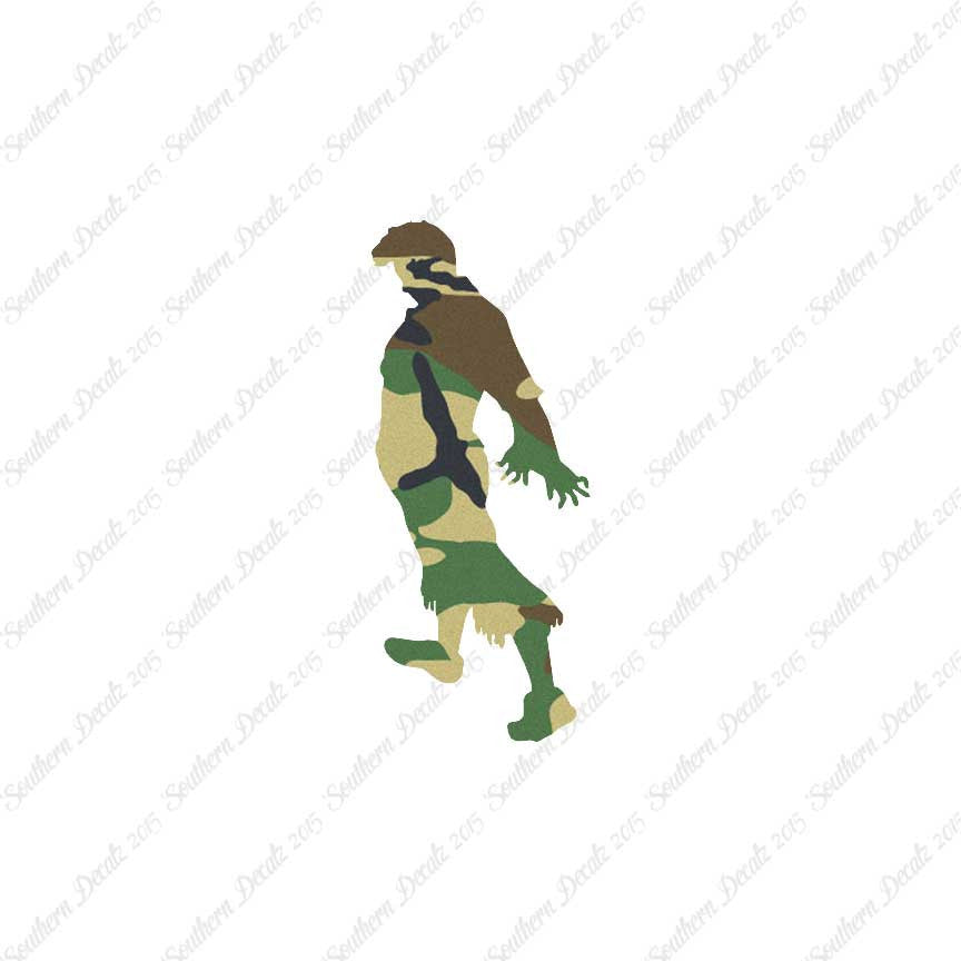 Zombie Silhouette Man Walker