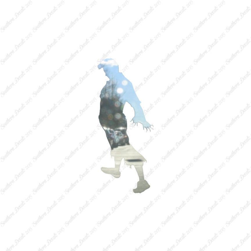 Zombie Silhouette Man Walker