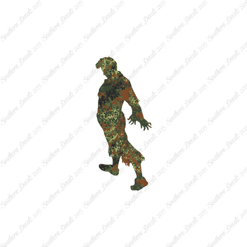 Zombie Silhouette Man Walker
