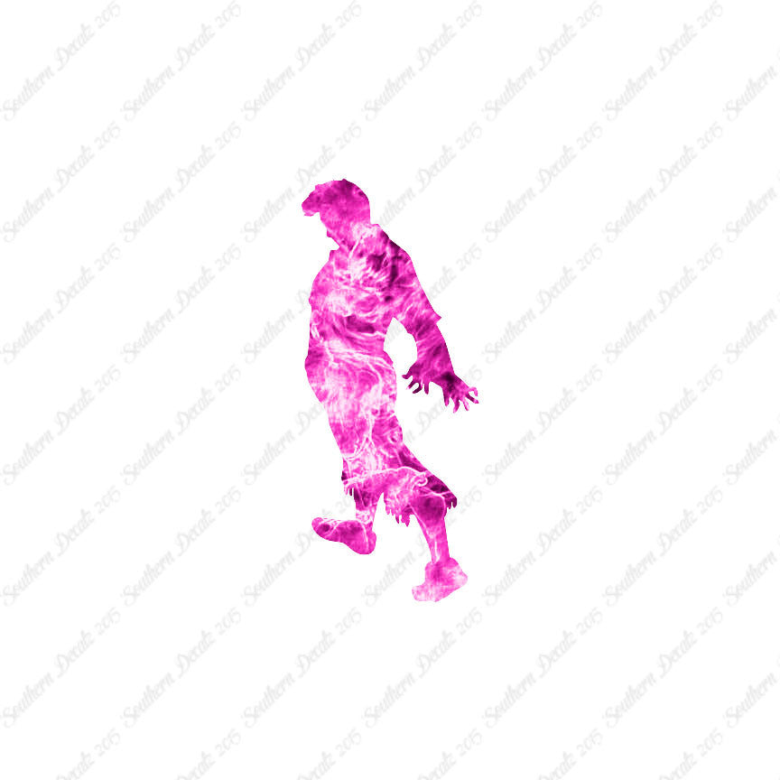 Zombie Silhouette Man Walker