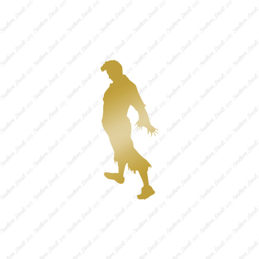 Zombie Silhouette Man Walker