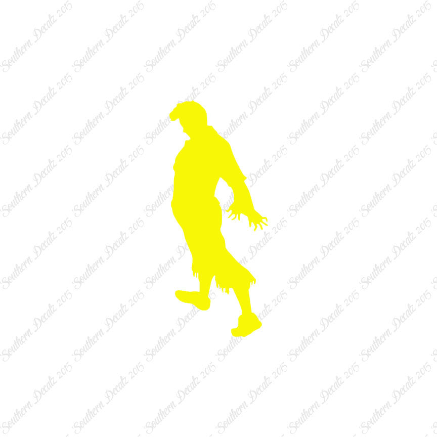 Zombie Silhouette Man Walker