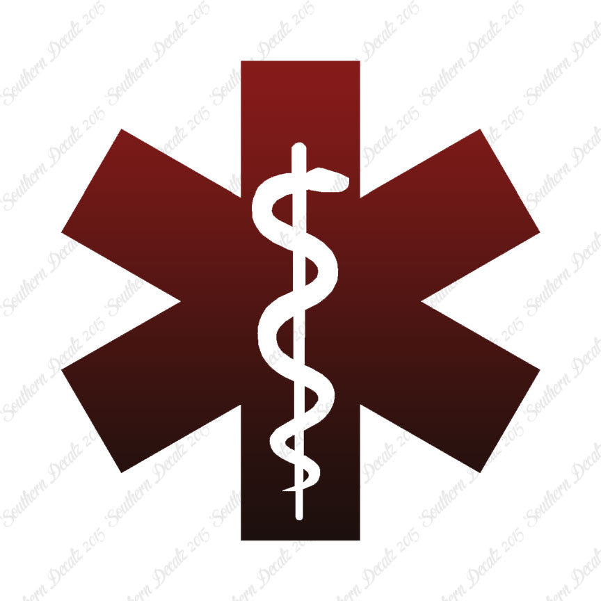 EMT Medical Symbol Snake Staff