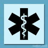 EMT Medical Symbol Snake Staff