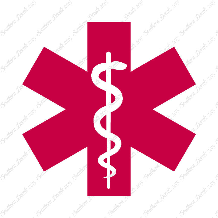 EMT Medical Symbol Snake Staff