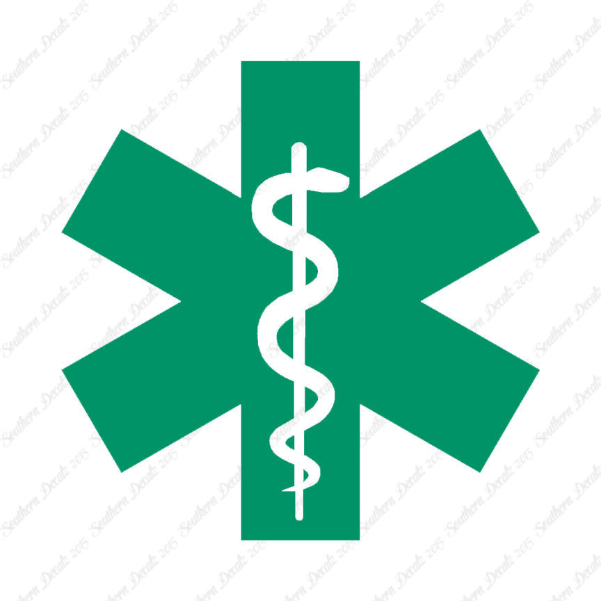 EMT Medical Symbol Snake Staff