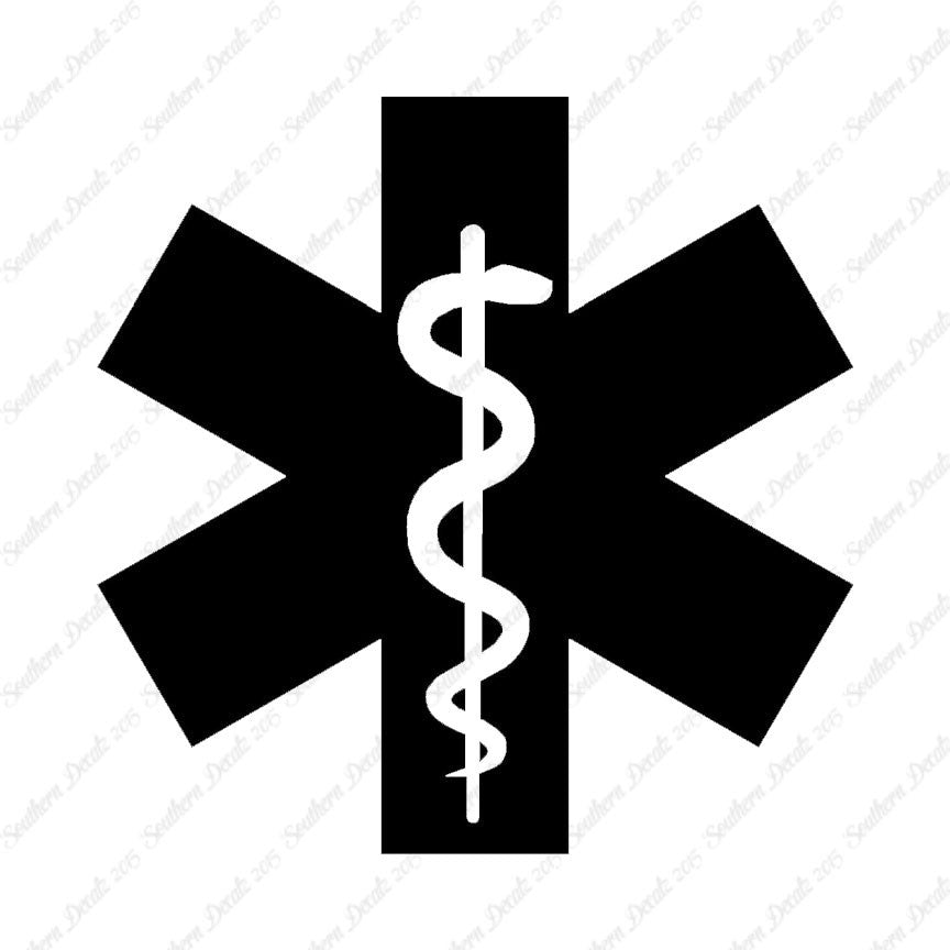 EMT Medical Symbol Snake Staff