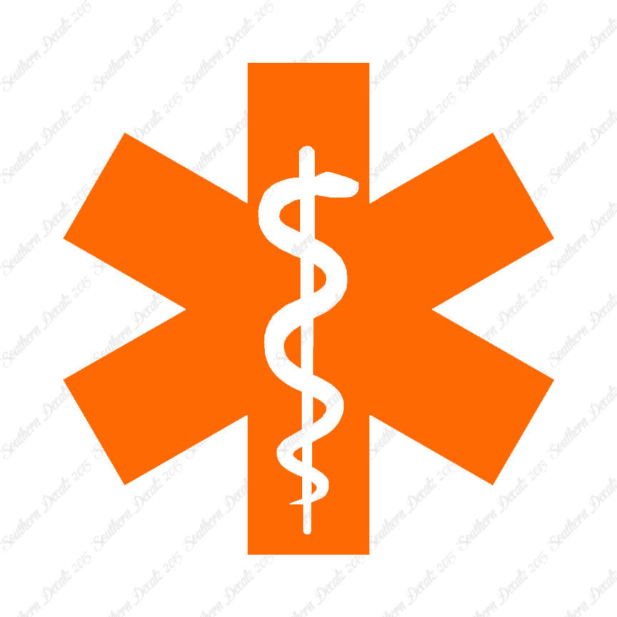EMT Medical Symbol Snake Staff