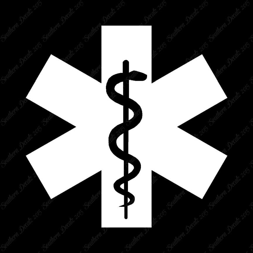 EMT Medical Symbol Snake Staff
