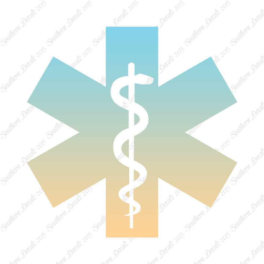 EMT Medical Symbol Snake Staff