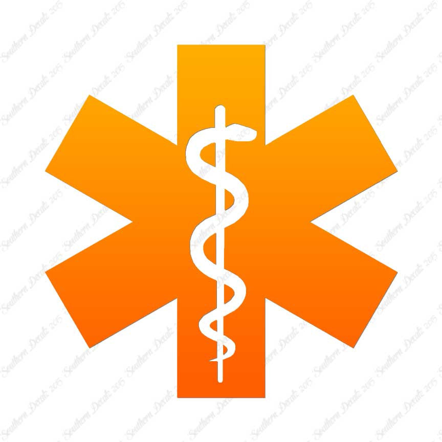 EMT Medical Symbol Snake Staff
