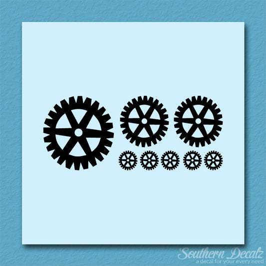 Set Of 8 Steampunk Gears