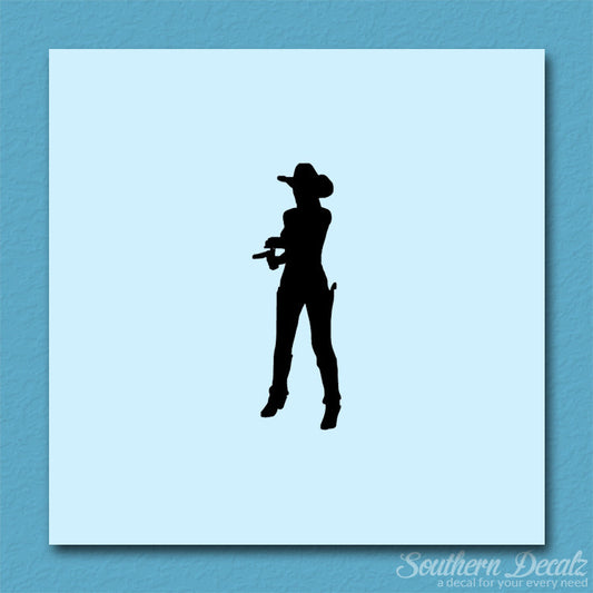 Cowgirl Sheriff Shooting Western