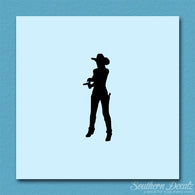 Cowgirl Sheriff Shooting Western