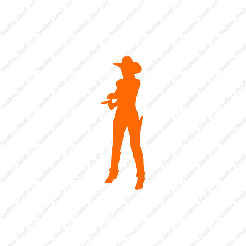 Cowgirl Sheriff Shooting Western