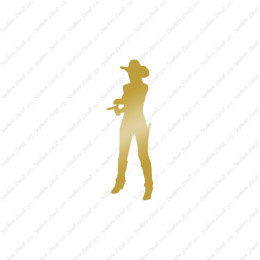Cowgirl Sheriff Shooting Western