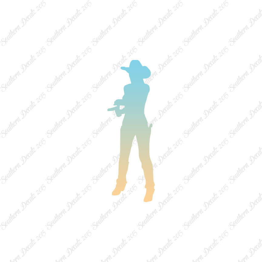 Cowgirl Sheriff Shooting Western