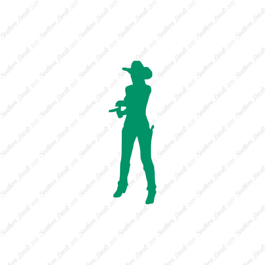 Cowgirl Sheriff Shooting Western