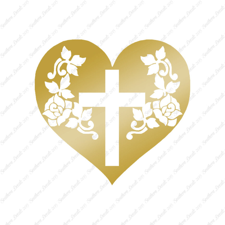 Cross Heart Roses