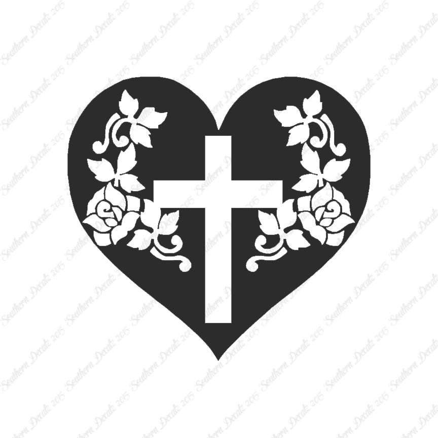Cross Heart Roses