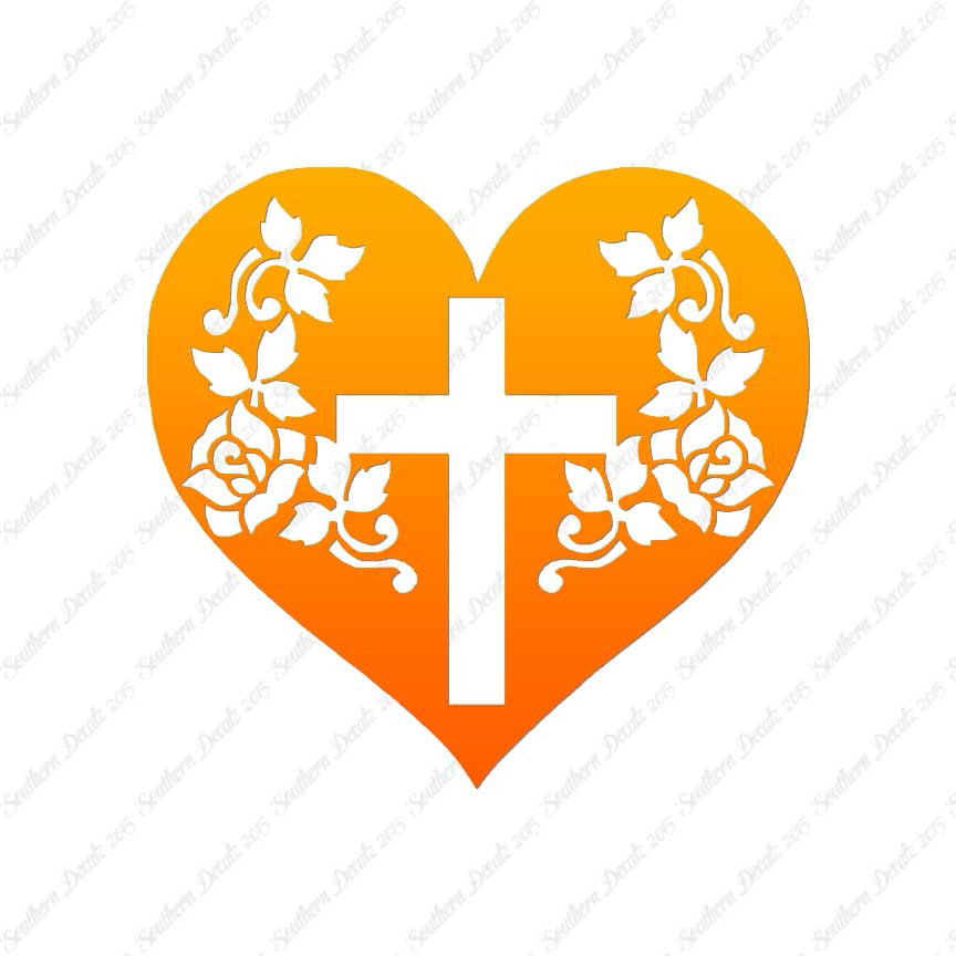 Cross Heart Roses