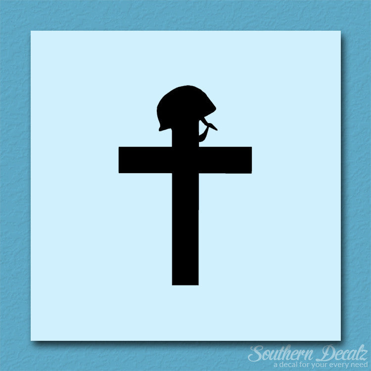 Cross With Helmet War Memorial