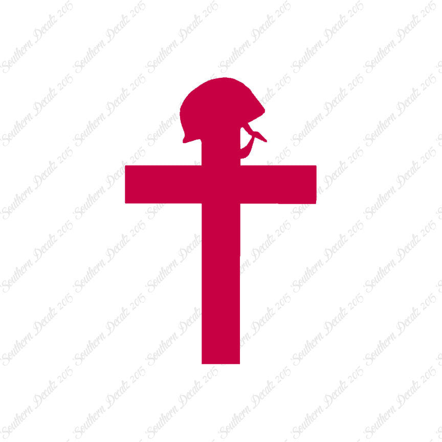 Cross With Helmet War Memorial