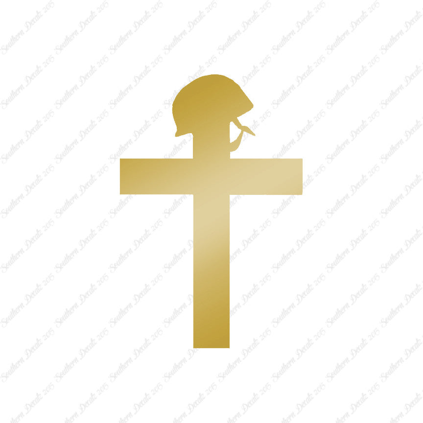 Cross With Helmet War Memorial